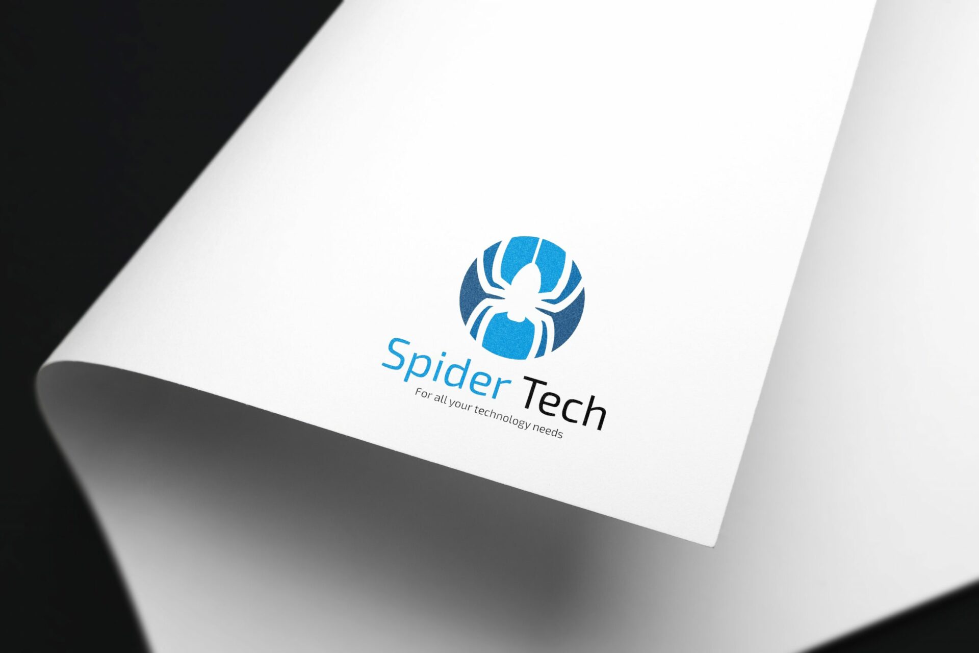 Professional SpiderTech Logo Design