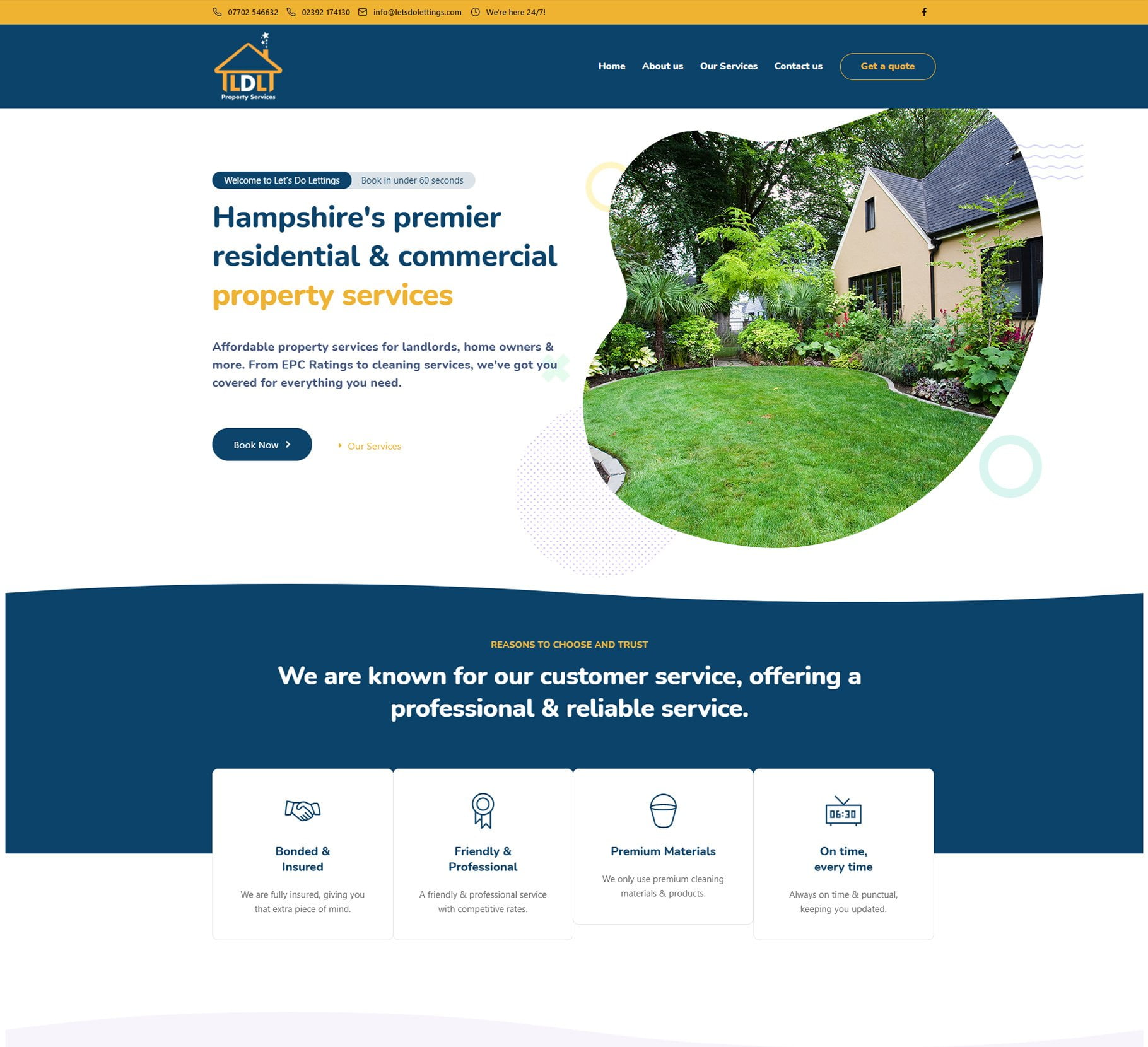 lets do lettings website design hampshire
