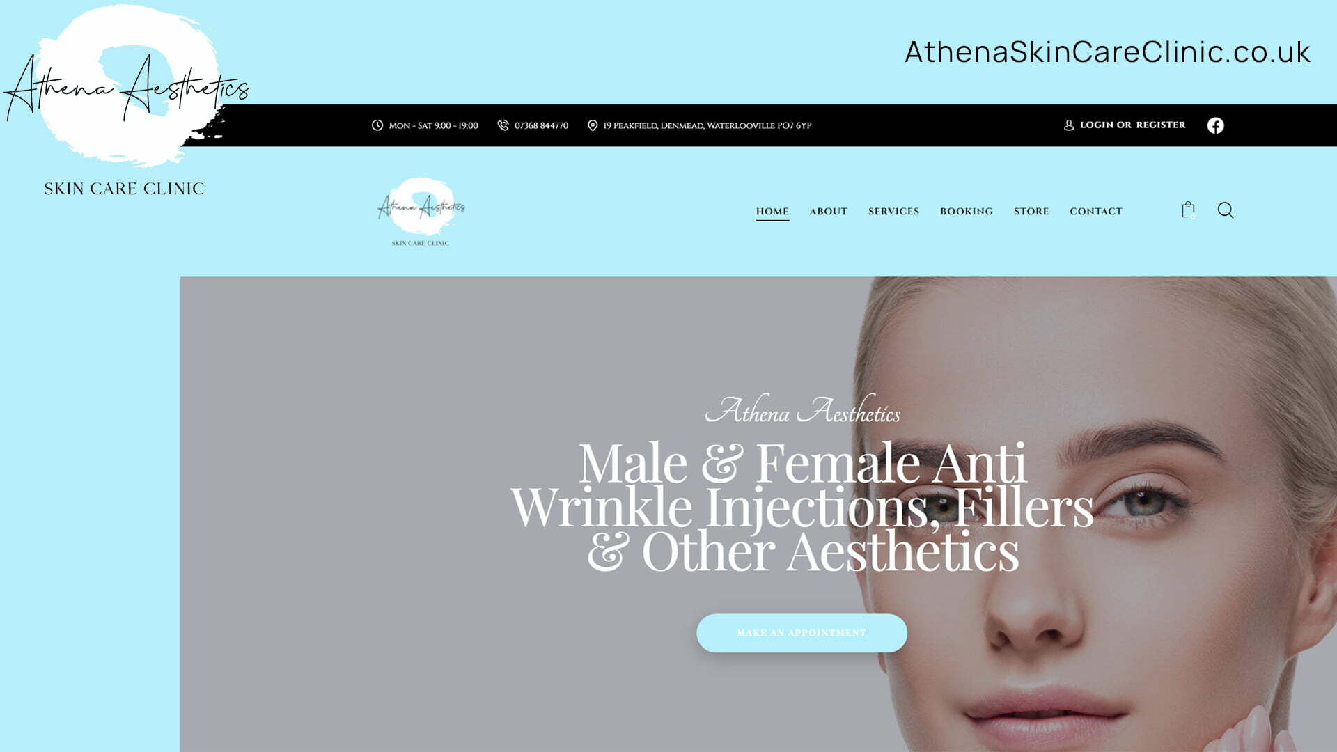 Athena Aesthetics Skin Care Clinic’s website launched!