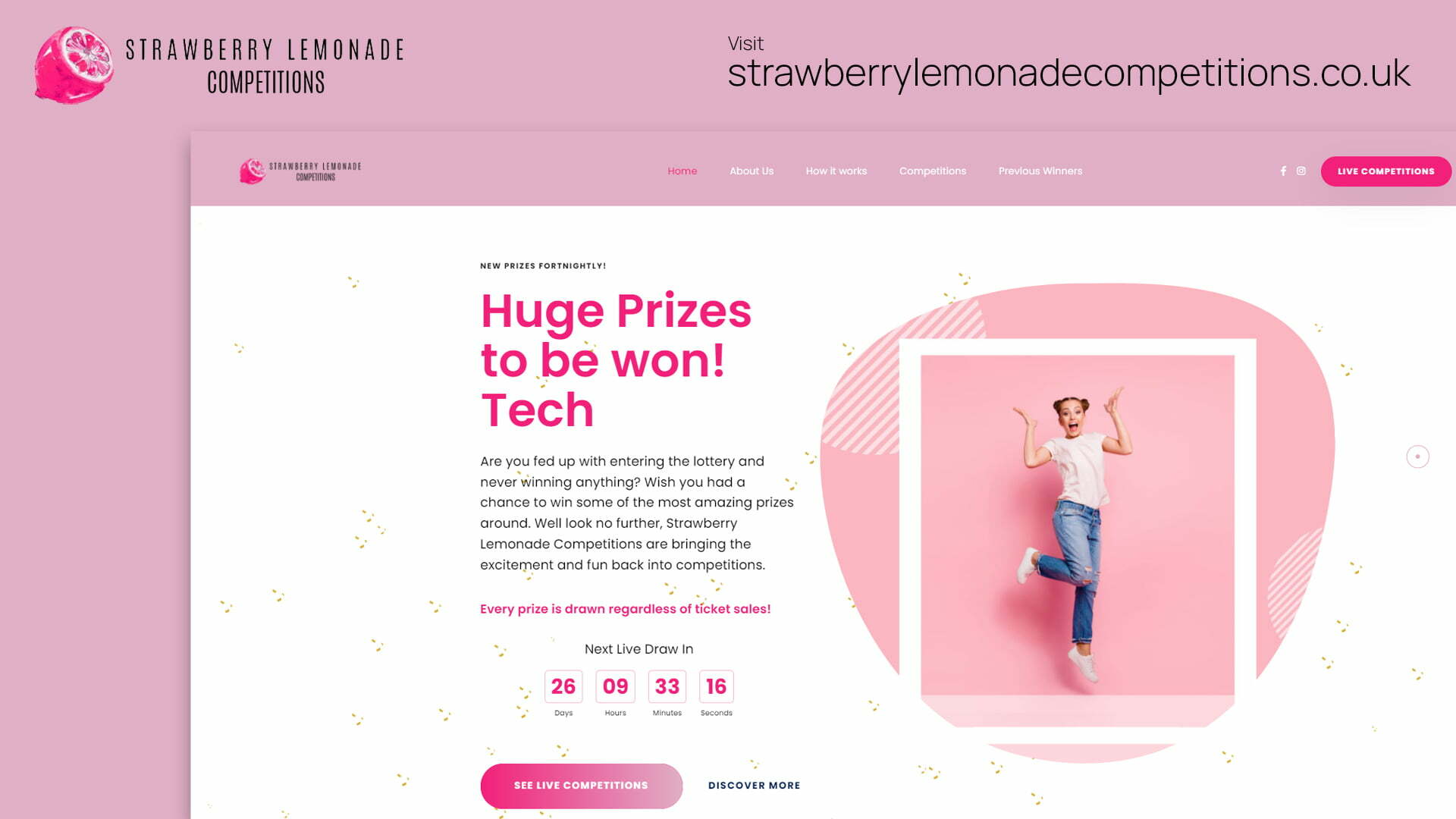 Strawberry Lemonade Competitions Website Launch!