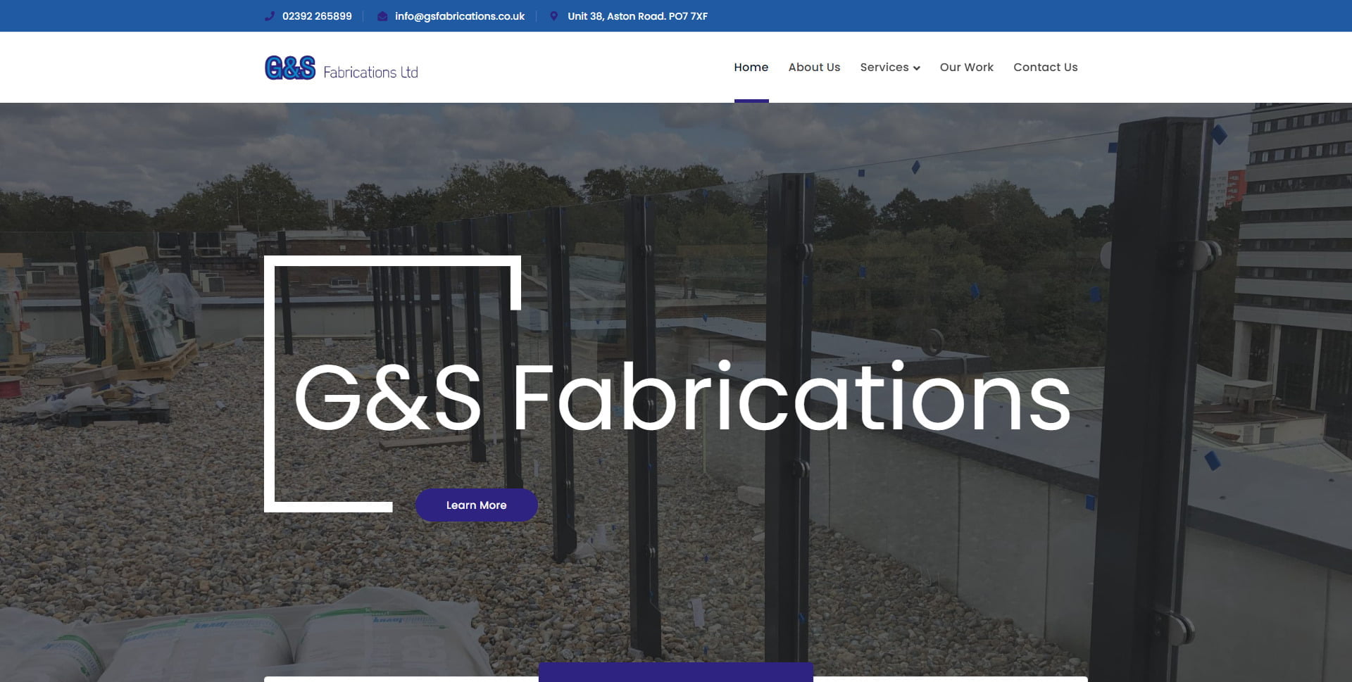 G&S Fabrications Ltd Website Design