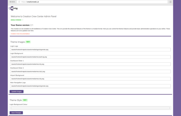 Developing Advanced Theme Management for Creation Crew Module